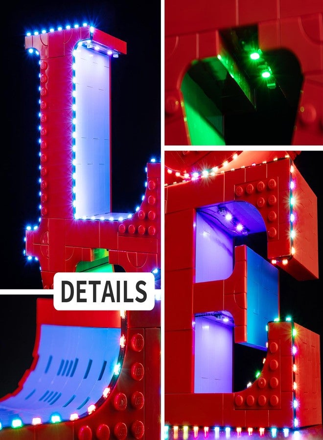 BrickSoul Light Up Kit Compatible with Lego Art Love 31214 Building Set | Upgrade Design Lighting Accessories | Cable-Hiding Tech for Display, Gift Ideas for Valentine's Day (31214 Set NOT Included) - Image 4